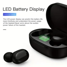 TWS 无线蓝牙耳机 蓝牙耳塞 无线蓝牙耳机 运动耳机 LED 耳塞带麦克风 - 彩色 - 查看 9