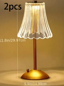 LED Vintage Artistic Crystal Lamp, Metal Table Lamp For Bedroom, Bedside High-End Night Light, Decorative Atmospheric Lamp, American Style Luxury Bar Desk Lamp With Touch Sensor, Rechargeable Lithium Battery Nightlight, Adjustable Bedroom Lighting, Plain Space Theme Bedside Lamp, Battery Powered (No Plug) - Gold - Multicolor - View 15