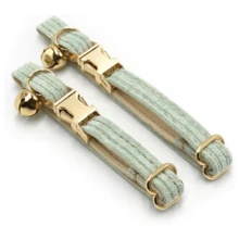 Adjustable Cat Collar With Bell And Quick Release Buckle. Soft And Durable, Available In Multiple Sizes. Safely Identify Your Pet. Fashionable Pet Accessory. High-Quality Metal Hardware. Suitable For Small, Medium And Large Dogs. Zinc Alloy Design For Durability. Easy To Open And Close. Premium Dog Collar. (Actual Delivery May Vary Slightly Due To Differences In Fabric, Batch, And Color.) - Multicolor - View 6