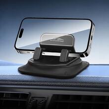 1Pc Dashboard Phone Mount 360° Rotating, Nano Gel Sticky Base Auto-Lock Clamp, Dual Soft Rubber Anti-Slip Pads For All Phones - Phone Stand - View 11