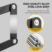 Folding Lock Bicycle Lock Combination Lock With Holder 2 Keys Motorcycles - A - View 5