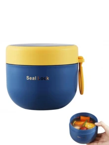 Oatmeal Cup With Lid And Plastic Spoon Portable Plastic Yogurt Cup, Also Suitable For Oatmeal, Milk, Fruit Salad, Lunch Items And Soup - Multicolor - View 7