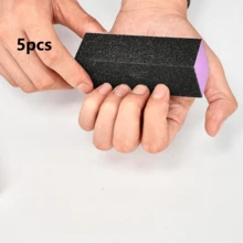 Bộ 20/10 dũa móng tay chuyên nghiệp, dụng cụ đánh bóng móng, dụng cụ làm móng, độ nhám 100/180, màu đen & tím, dũa móng tay và dũa chân 3 mặt. - Nhiều màu - Xem 11