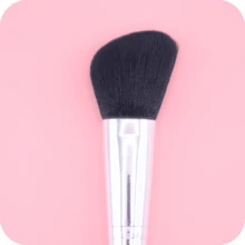 ZHENZITAI 1支桃形高光刷、1支舌形遮瑕刷、1支多功能腮红刷、便携式化妆工具 - 黑色 - 查看 5