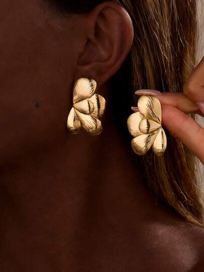 1对波西米亚风花朵耳环，女士时尚多层花朵耳环，适合春夏度假，可用于婚礼/派对/度假/音乐节等场合，也是斋月/周年纪念日/母亲节/情人节/圣诞节的贴心节日礼物。