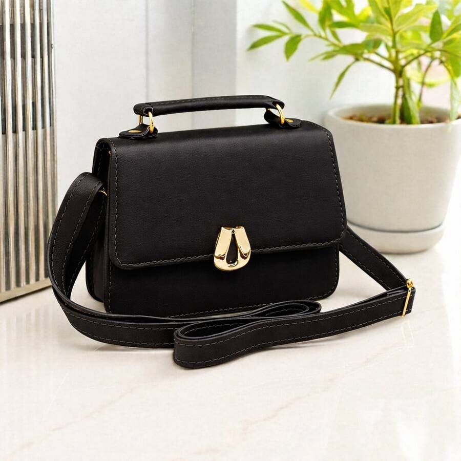 New Collection Women's Mini Crossbody And Hand Bag - 黑色 - 查看 1
