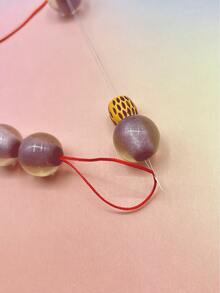 Set de 5 agujas curvas con cuentas, adecuadas para herramientas de fabricación de joyas DIY para principiantes, para pulseras y collares - Plateado - Ver 6