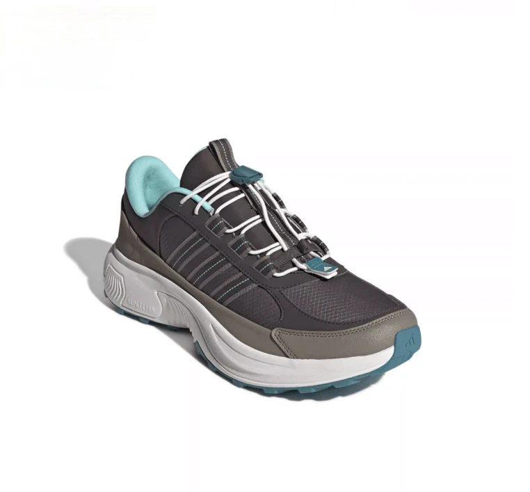 Adidas 男女新款透氣網麵慢跑休閒運動跑步鞋 - 咖啡棕 - 查看 1