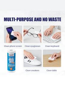 50Pcs Disposable & Reusable Kitchen Cleaning Cloth Roll, Absorbent Oil-Water Separation Wipes, Lint-Free Dry & Wet Dual-Use Towels For Dishes Countertops Picnic BBQ, Quick-Dry Multi-Purpose Cleaning Wipes - 50pc 懶人抹布 - 查看 10