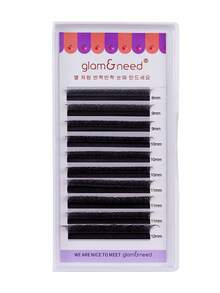 C/D Curl 10 Rows Glam&Need Automatic Flower W Volume Shape Bloom 3D Premade Fans Natural Soft Light Individual Lashes Full Dense Faux Mink Cluster - D - View 10