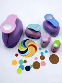 Handmade Round Punch Tool For Embossing Machine - Multicolor - View 1