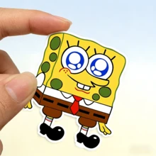 SpongeBob SquarePants 90 szt. naklejek dekoracyjnych z motywem SpongeBoba, nadających się do personalizacji etui na telefony, laptopów, tabletów, butelek na wodę, bagażu i nie tylko. Doskonałe do prac rękodzielniczych dzieci, dekoracji kartek, rozwijania zdolności manualnych i poczucia estetyki. - Jeden rozmiar pasuje do wszystkich - Zobacz 3