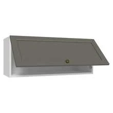 Gabinete Superior de Cocina Madesa Vik 80cm 1 Puerta BG - Blanco y Gris - Ver 7