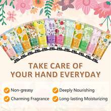 10 Piezas/set Conjunto De Regalo De Crema De Manos Fragante, Hidratación, No Grasoso, Anti-congelante Y Anti-agrietamiento, Caja De Cuidado De Manos - Aroma floral - Ver 3