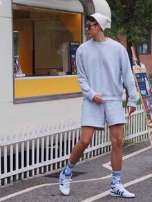 Áo nỉ dài tay cổ tròn thoáng khí Nike Swoosh, nam, màu trắng - trắng - Xem 9