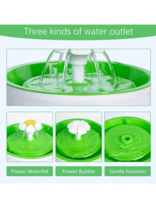 1.6升/54盎司自动宠物饮水机，运行安静，包含1个滤芯，水位指示器，易于清洁，适合多宠物家庭 - 1.6升 - 查看 2