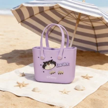 Túi Bento hình hang động hoạt hình Disney Miniso dễ thương hình Lucifer, túi xách tay du lịch cỡ lớn dành cho nữ, túi đeo vai du lịch, quà tặng. - Màu tím - Xem 7