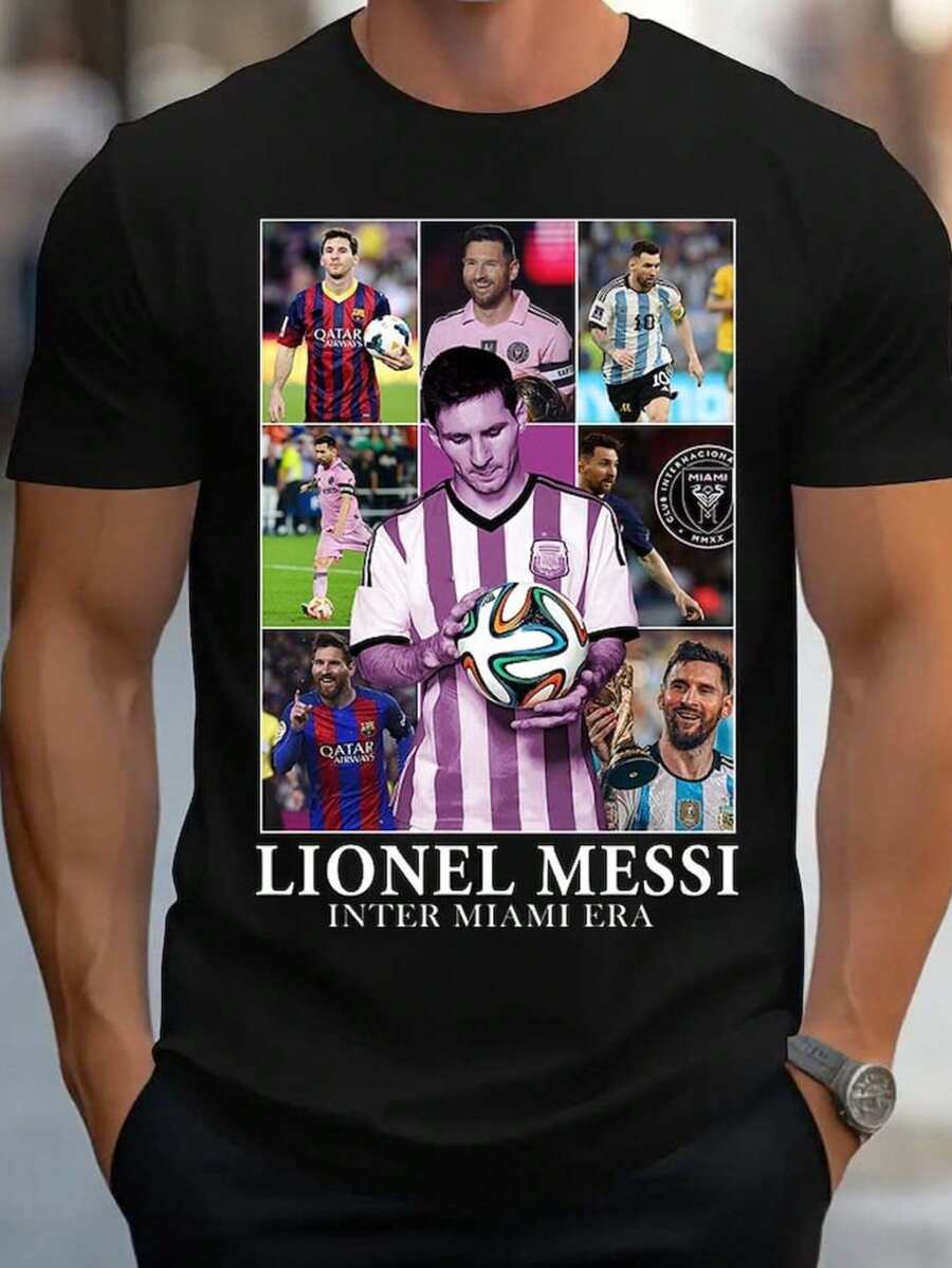 Miami Soccer Team Shirt  Graphic Tshirt Handmade For Men And Women Miami Soc - màu đen - Xem 1