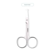 Rounded Tip Nose Hair Scissors, Eyelash Scissors, Eyebrow Trimmer, Stainless Steel Pointed Tip False Eyelash Makeup Scissors, Sewing Scissors For Home Use - Multicolor - View 8