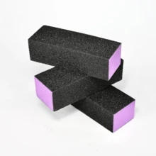 Bộ 20/10 dũa móng tay chuyên nghiệp, dụng cụ đánh bóng móng, dụng cụ làm móng, độ nhám 100/180, màu đen & tím, dũa móng tay và dũa chân 3 mặt. - Nhiều màu - Xem 4