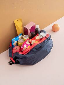 Reusable Large Capacity Foldable Shopping Bag With Handle, Washable Travel Bag, Personalized Mother's Day Flower Gift, Last Minute Gift, Mother's Day Idea, Handmade Mother's Day Card, Best Mother's Day Gifts Under $50, Summer Cooling, Beach, Travel - Multicolor - View 7