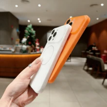 1pc Orange Ultra-Thin Matte Frosted Large Window Soft TPU Full Coverage Phone Case For Apple 17 Pro/17 Pro Max/17/16 Pro/16 Pro Max/16 Plus/16/15 Pro/15 Pro Max/15 Plus/15/14 Pro/14 Pro Max/14 Plus/14/13 Pro/13 Pro Max/13/12 Pro/12 Pro Max/12/11 Pro Max/11/11 Pro And Galaxy S26 Ultra/S26 Plus/S26/S26 Edge/S26 Pro/S25 Ultra/S25 Plus/S25/S25 Edge/S25 FE/S24 Ultra/S24 Plus/S24 - Orange - View 6