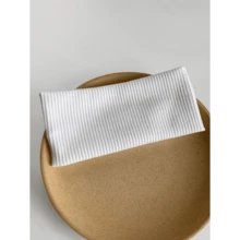 1pc Minimalist Knit Headband, College Casual Sports Headwrap, Pink/Black/White, Versatile Accessories For Men & Women, Year Round Use,Hair Accessories,Turban Headband,Sweatband, School Stuff, College, Headbands Fall Winter Hair Band For Vacation Outfits Woman - 白色 - 查看 2