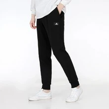 Quần thể thao chạy bộ dáng rộng adidas, chất liệu dệt kim, dành cho nam, màu đen. - màu đen - Xem 5