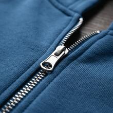 Y2K Gothic Punk Fashion Zipper Hoodie For Women With Snowflake Pattern And Letter Print Design Warm Fall Winter Jacket, Versatile Daily Wear, Back ToSchool, Graduation, Teacher Attire, Outdoor Fitness,Running, Valentine'S Day, Christmas Party - 藍色 - 查看 8