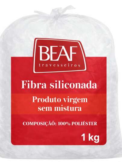 Enchimento Silicone p/ Bichos de Pelúcia Fibra Siliconada Travevesseiro Almofada Decoração Artesanato