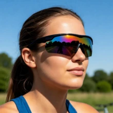 Gafas tácticas antivaho, gafas de tiro con 3 lentes intercambiables, protección UV400, gafas de airsoft. - Negro - Ver 3