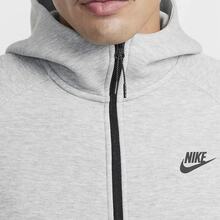 Nike Sportswear Tech Fleece WINDRUNNER風行者係列 連帽純色舒適時尚夾克外套 男款 灰色 - 灰色 - 查看 5