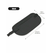 1pc Creative New Fashion Personalized Anti-Theft Concealed Travel Waist Bag, Slim Waterproof Sports Waist Pack Can Fit Phone, Keys, Cards, Coins, Earphones, Tissue, Passport And Other Items, Suitable For Daily Use, Sports, Running, Hiking, Cycling, Fitness, School And Home, Travel Essential, Holiday Travel Bag And Travel Accessory - Multicolor - View 9