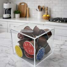 Transparent Acrylic Coffee Capsule Holder Organizer - Transparente - Ver 10