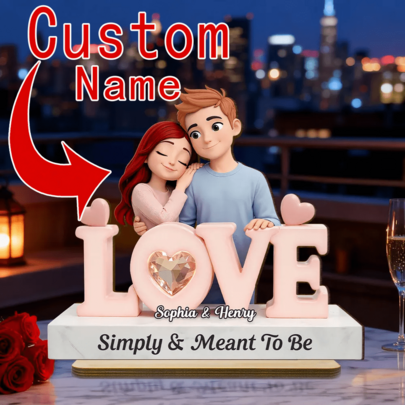 Eres la melodía que nunca quiero dejar de tocar - Placa de madera personalizada de 2 capas - Regalo de San Valentín para él, para ella, para la pareja