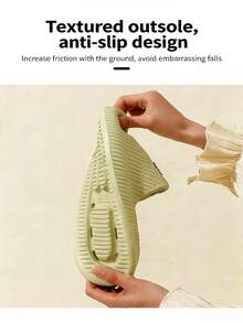 Soft Bottom Summer Bathroom Slippers, Breathable Hollow Couple House Slippers, Massage EVA Hotel Slippers For Men And Women - Multicolor - View 6