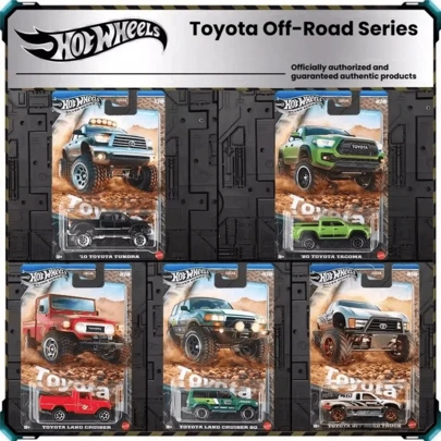  Hot Wheels Toyota Off-Road Series Vehículos a escala - Landcruiser, Tundra, Tacoma