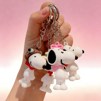 SNOOPY 1pc Cute Pendant Charm, Suitable For Hanging On Bags Or Keychains, Adds Adorable Accent For Daily, School, Work And Other Occasions, Ideal Birthday Or Holiday Gift For Students, Girlfriends Or TV Show Fans, Practical And Collectible
