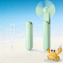 1个1200mAh手持小风扇高速小型气炮USB充电便携式小型桌面电风扇涡轮大风力可折叠移动电源USB促销公司活动实用奖品展览定制创意礼品 - 1pcs 1200mah - 查看 12