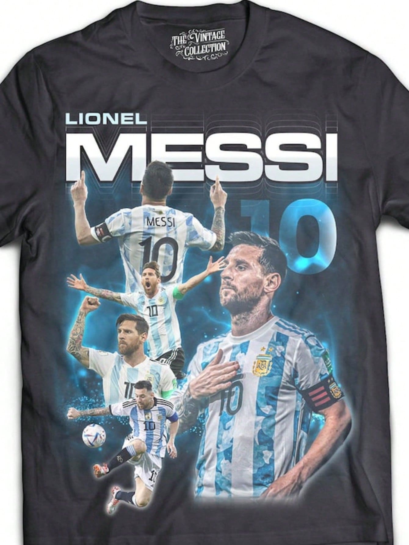 Argentina's Greatest Tribute Shirt (Black, Grey, Cream, White Tee's) - Black - View 1