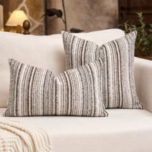 1 chiếc vỏ gối trang trí vuông sang trọng, chất liệu vải boucle, thích hợp cho ghế sofa, phòng khách, phòng ngủ, nhà nông thôn, cũng có thể dùng làm quà tặng, không kèm ruột gối. - màu be lạc đà - Xem 2