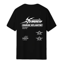 2026 Chase Atlantic Lost In Europe And Britain Tour Album Harajuku Men's Short Sleeve Fashion High Quality Casual T-Shirt Pullover Top Men's Wear - màu đen - Xem 2