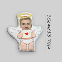 Personalized Face Cushion, Purple Dress, Customized Body Pillow, Unique And Fun. Suitable For Father's Day, Mother's Day, Halloween, Christmas, Christmas Eve, Valentine's Day, Birthday, Personalized Day, Veteran's Day, Thanksgiving, Easter, April Fool's Day, Carnival, Ramadan, Eid Al-Fitr, Eid Al-Adha, National Day, Etc. - 7 - View 18