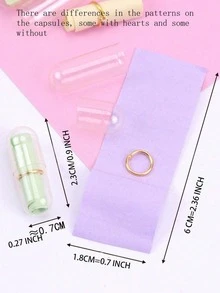 10/50/100pcs Transparent Mini Wish Capsules, Love Letter Capsules (Gift For Lover) - Multicolor - View 7