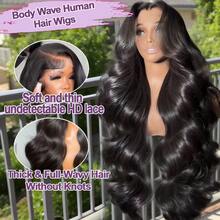 3 Seconds Wearable No Glue Needed, 200% Density 5x5 HD Wavy Lace Closure Wig And 13x4 HD Lace Front Piece Chocolate Brown Wavy Wig, HD Lace No Glue Brown With Baby Hair Wig - Natural & Black - View 10