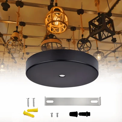 4/2/1pc Ceiling Light Shade Kit, Ceiling Plate Suitable For Single Pendant And Chandelier, Includes All Hardware Such As Rings, Crossbars And Mounting Screws, Pendant Lighting Accessories