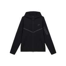Nike Sportswear Tech Fleece WINDRUNNER風行者係列 連帽純色舒適時尚夾克外套 男款 黑色 - 黑色 - 查看 10