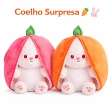 Surprise Plush Rabbit Carrot Easter Bunny Children's Toy Decorative Plush Toy - 橘色 - 查看 5