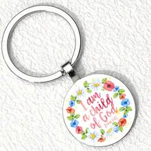 1pc I Am A Child Of God Keychain Metal_yythk - Multicolor New-3 - View 2