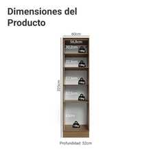 Alacena Armario Despensero Madesa Vik 60cm 3 Puertas MV 2 - Marrón y Verde - Ver 2
